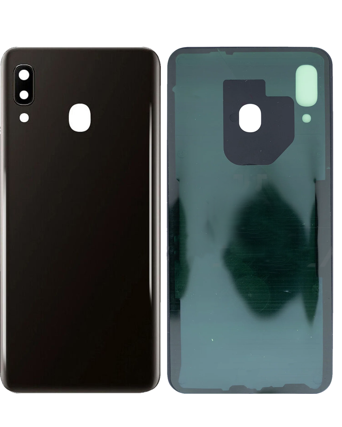 Samsung Galaxy A20 Arka İle Uyumlu Kapak Camı Kamera Lensli (A205 2019) (Siyah) (Servis Paketi) - Görsel 3