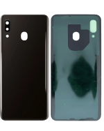 Samsung Galaxy A20 Arka İle Uyumlu Kapak Camı Kamera Lensli (A205 2019) (Siyah) (Servis Paketi) - Görsel 3