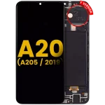 Samsung Galaxy A20 İle Uyumlu (A205 2019) (F Sürümü) Orijinal (Tüm Renkler) Çerçeveli ekran Orijinal Ekranı - Görsel 3