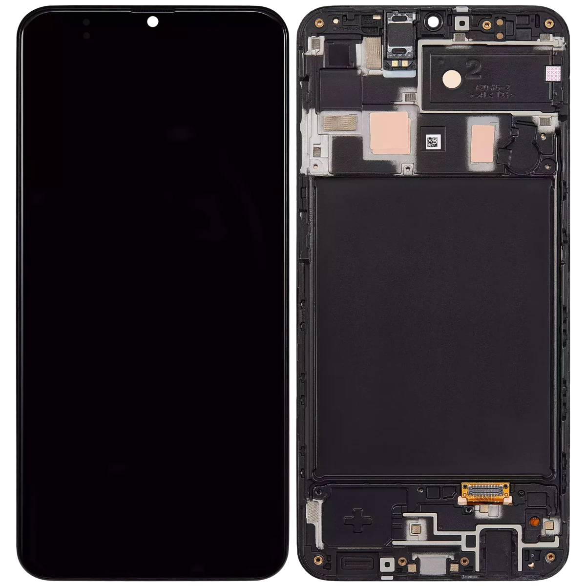 Samsung Galaxy A20 İle Uyumlu (A205 2019) (F Sürümü) (Servis Paketi) (Tüm Renkler) Çerçeveli ekran Orijinal Ekranı - Görsel 2