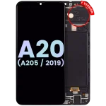 Samsung Galaxy A20 İle Uyumlu (A205 2019) (F Sürümü) (Servis Paketi) (Tüm Renkler) Çerçeveli ekran Orijinal Ekranı - Görsel 3