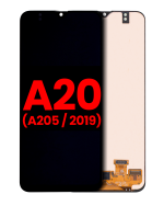 Samsung Galaxy A20 İle Uyumlu Çerçevesiz ekran Orijinal Ekranı (A205 2019) (Tüm Modeller) (Aftermarket Plus) (Tüm Renkler)