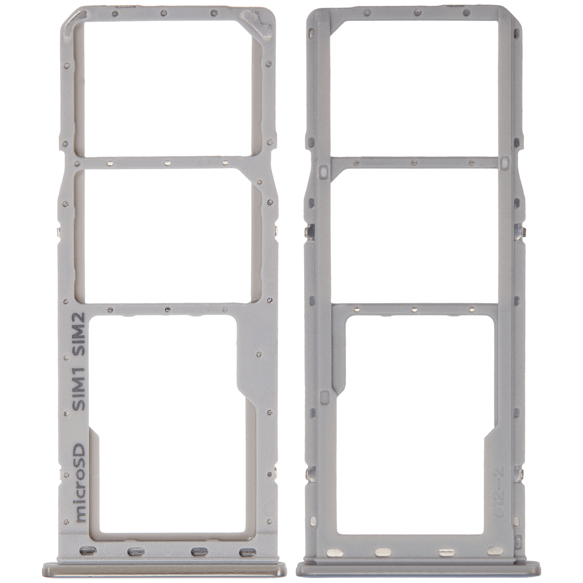 Samsung Galaxy A20 İle Uyumlu Çift Sim Kart Tepsisi (A205 2019) A30 (A305 2019) A50 (A505 2019) (Gümüş) - Görsel 2