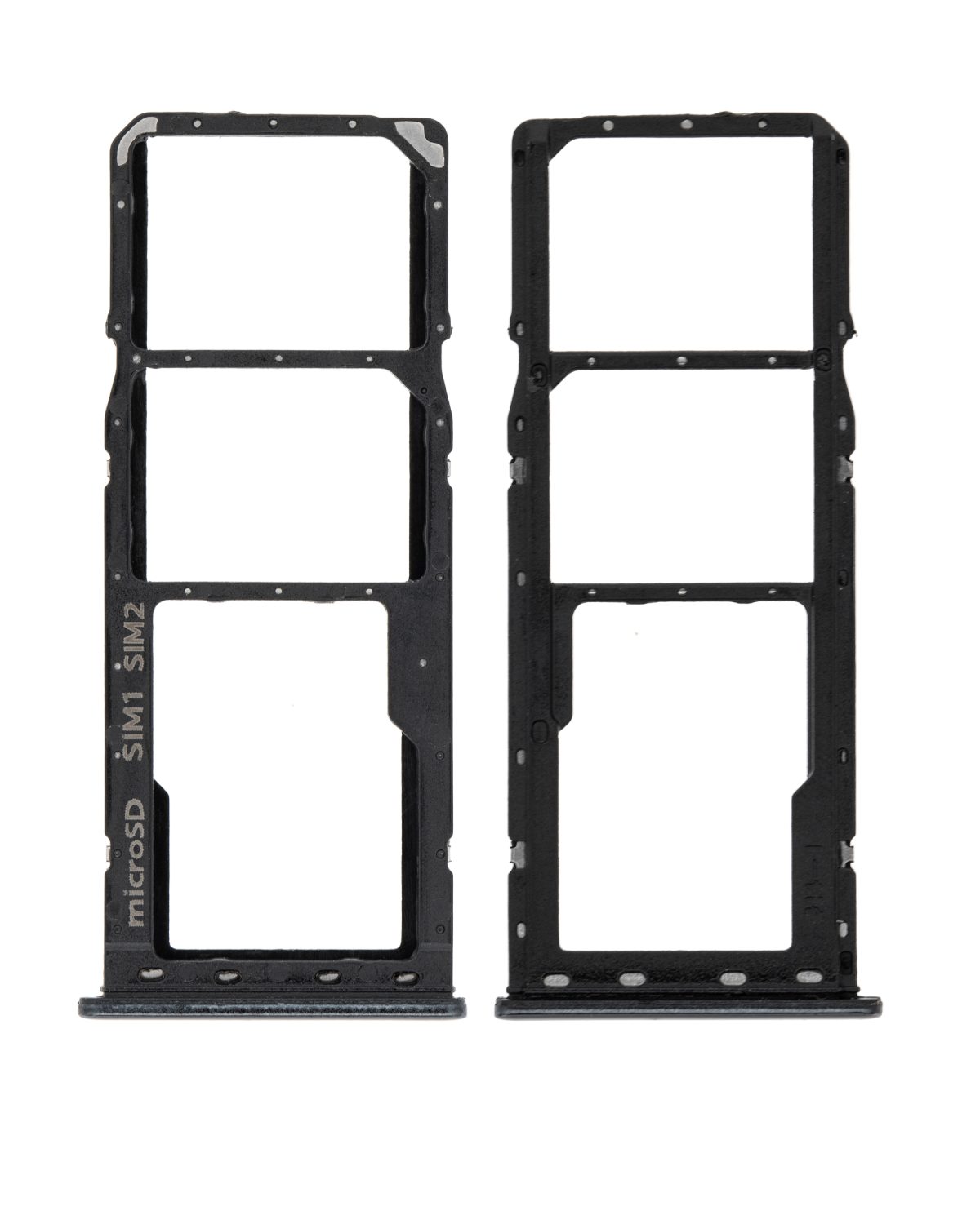 Samsung Galaxy A20 İle Uyumlu Çift Sim Kart Tepsisi (A205 2019) A30 (A305 2019) A50 (A505 2019) (Siyah) - Görsel 2