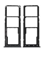 Samsung Galaxy A20 İle Uyumlu Çift Sim Kart Tepsisi (A205 2019) A30 (A305 2019) A50 (A505 2019) (Siyah) - Görsel 2