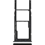 Samsung Galaxy A20 İle Uyumlu Çift Sim Kart Tepsisi (A205 2019) A30 (A305 2019) A50 (A505 2019) (Siyah)