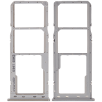 Samsung Galaxy A20 İle Uyumlu Çift Sim Kart Tepsisi (A205 2019) A30 (A305 2019) (Gümüş) - Görsel 2