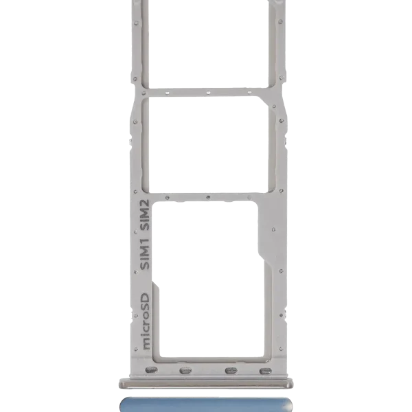 Samsung Galaxy A20 İle Uyumlu Çift Sim Kart Tepsisi (A205 2019) A30 (A305 2019) (Gümüş)