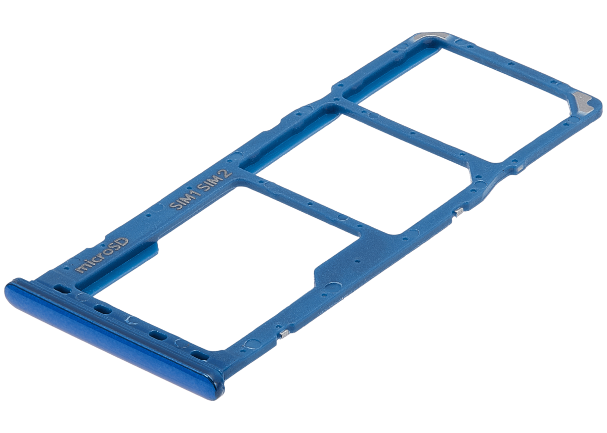 Samsung Galaxy A20 İle Uyumlu Çift Sim Kart Tepsisi (A205 2019) A30 (A305 2019) (Mavi) - Görsel 4