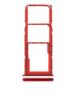 Samsung Galaxy A20 İle Uyumlu Çift Sim Kart Tepsisi (A205 2019) A30 (A305 2019) (Mercan Turuncusu)