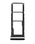 Samsung Galaxy A20 İle Uyumlu Çift Sim Kart Tepsisi (A205 2019) A30 (A305 2019) (Siyah) - Görsel 4