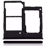 Samsung Galaxy A20 İle Uyumlu Çift Sim Kart Tepsisi E (A202 2019) (Siyah)