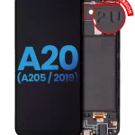 Samsung Galaxy A20 İle Uyumlu İçin Çerçeveli ekran (A205 2019) (F Sürümü) (Satış Sonrası: Incell) (Tüm Renkler)  LCD Ekranı