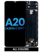 Samsung Galaxy A20 İle Uyumlu İçin Çerçeveli ekran (A205 2019) (U Sürümü) (Yan Pazar: Incell) (Tüm Renkler)  LCD Ekranı - Görsel 2