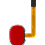 Samsung Galaxy A20 İle Uyumlu İçin Flex (A205 2019) (Kırmızı)  Kablolu Parmak İzi Okuyucu Uyumlu