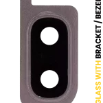 Samsung Galaxy A20 İle Uyumlu Kamera Camı Set Full (A205 2019) (Mercan Turuncusu)