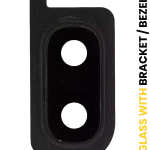 Samsung Galaxy A20 İle Uyumlu Kamera Camı Set Full (A205 2019) (Siyah)