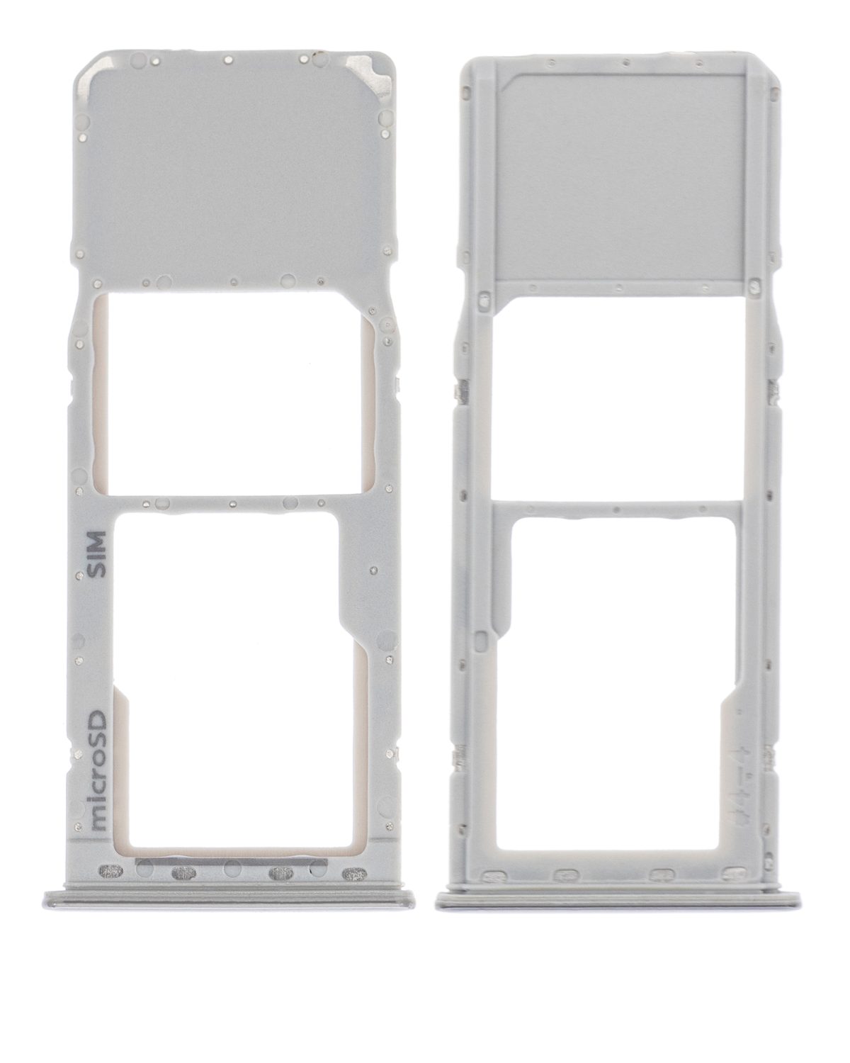 Samsung Galaxy A20 İle Uyumlu Tek Sim Kart Tepsisi (A205 2019) A30 (A305 2019) A50 (A505 2019) (Gümüş) - Görsel 2