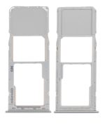 Samsung Galaxy A20 İle Uyumlu Tek Sim Kart Tepsisi (A205 2019) A30 (A305 2019) A50 (A505 2019) (Gümüş) - Görsel 2