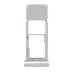 Samsung Galaxy A20 İle Uyumlu Tek Sim Kart Tepsisi (A205 2019) A30 (A305 2019) A50 (A505 2019) (Gümüş)