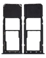 Samsung Galaxy A20 İle Uyumlu Tek Sim Kart Tepsisi (A205 2019) A30 (A305 2019) A50 (A505 2019) (Siyah) - Görsel 2