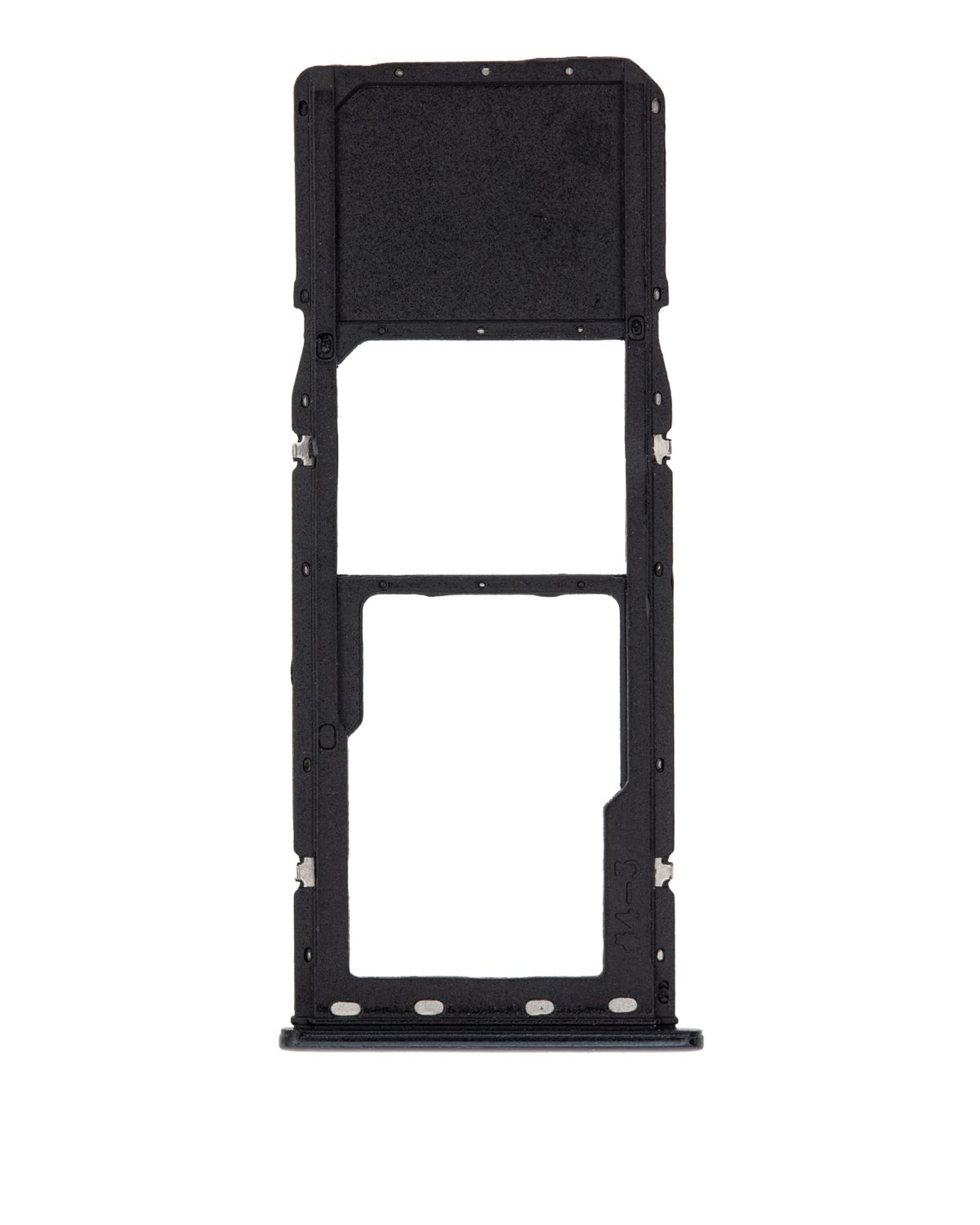 Samsung Galaxy A20 İle Uyumlu Tek Sim Kart Tepsisi (A205 2019) A30 (A305 2019) A50 (A505 2019) (Siyah) - Görsel 3