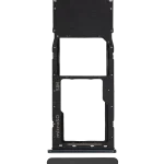 Samsung Galaxy A20 İle Uyumlu Tek Sim Kart Tepsisi (A205 2019) A30 (A305 2019)  (Siyah)