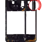 Samsung Galaxy A20 Orta İle Uyumlu Çerçeve Muhafazası (A205 2019) (Uluslararası Sürüm) (Siyah)