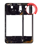 Samsung Galaxy A20 Orta İle Uyumlu Çerçeve Muhafazası (A205 2019) (Uluslararası Sürüm) (Siyah)