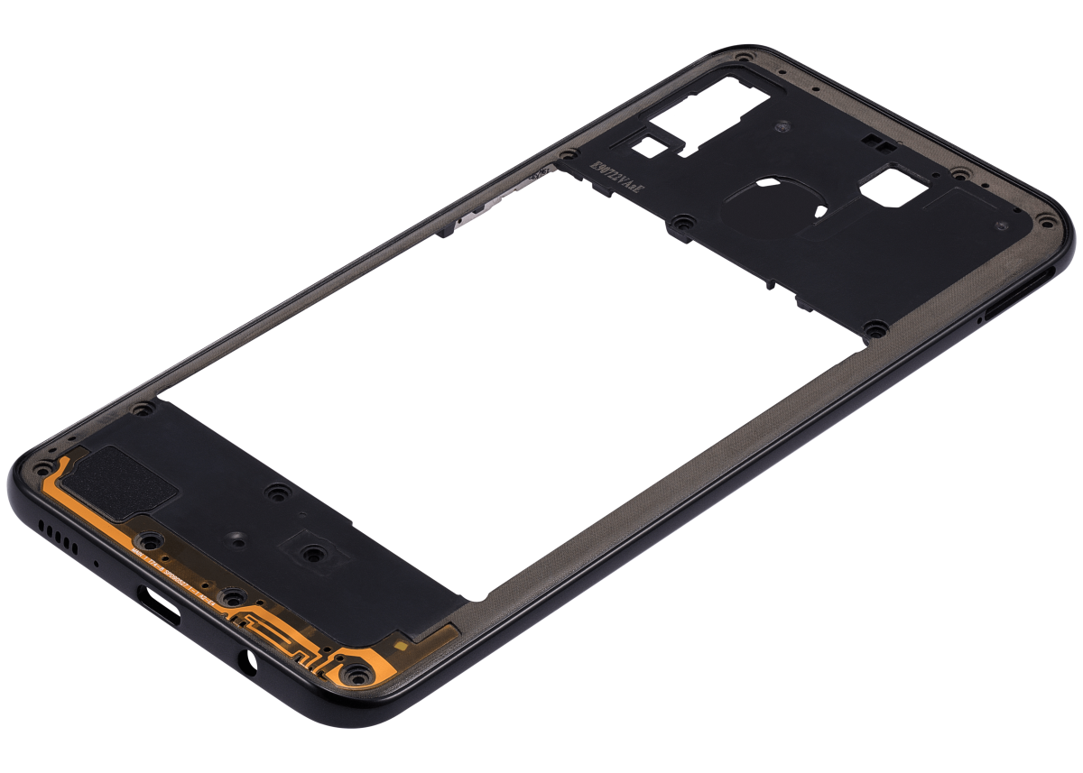 Samsung Galaxy A20 Orta İle Uyumlu Çerçeve Muhafazası (A205 2019) (Uluslararası Sürüm) (Siyah) - Görsel 6