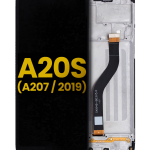 Samsung Galaxy A20 S İle Uyumlu İçin Çerçeveli ekran (A207 2019) Orijinal (Tüm Renkler)  LCD Ekranı Uyumlu