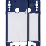 Samsung Galaxy A20 S İle Uyumlu  Orta Çerçeve Kasası (A207 2019) (Aftermarket Plus) (Mavi)