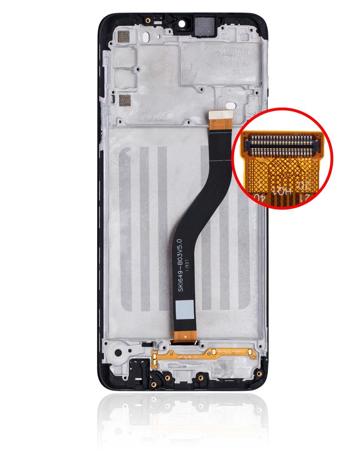 Samsung Galaxy A20s İle Uyumlu İçin Çerçeveli ekran (A207 2019) (Servis Paketi) (Tüm Renkler)  LCD Ekranı Uyumlu - Görsel 3