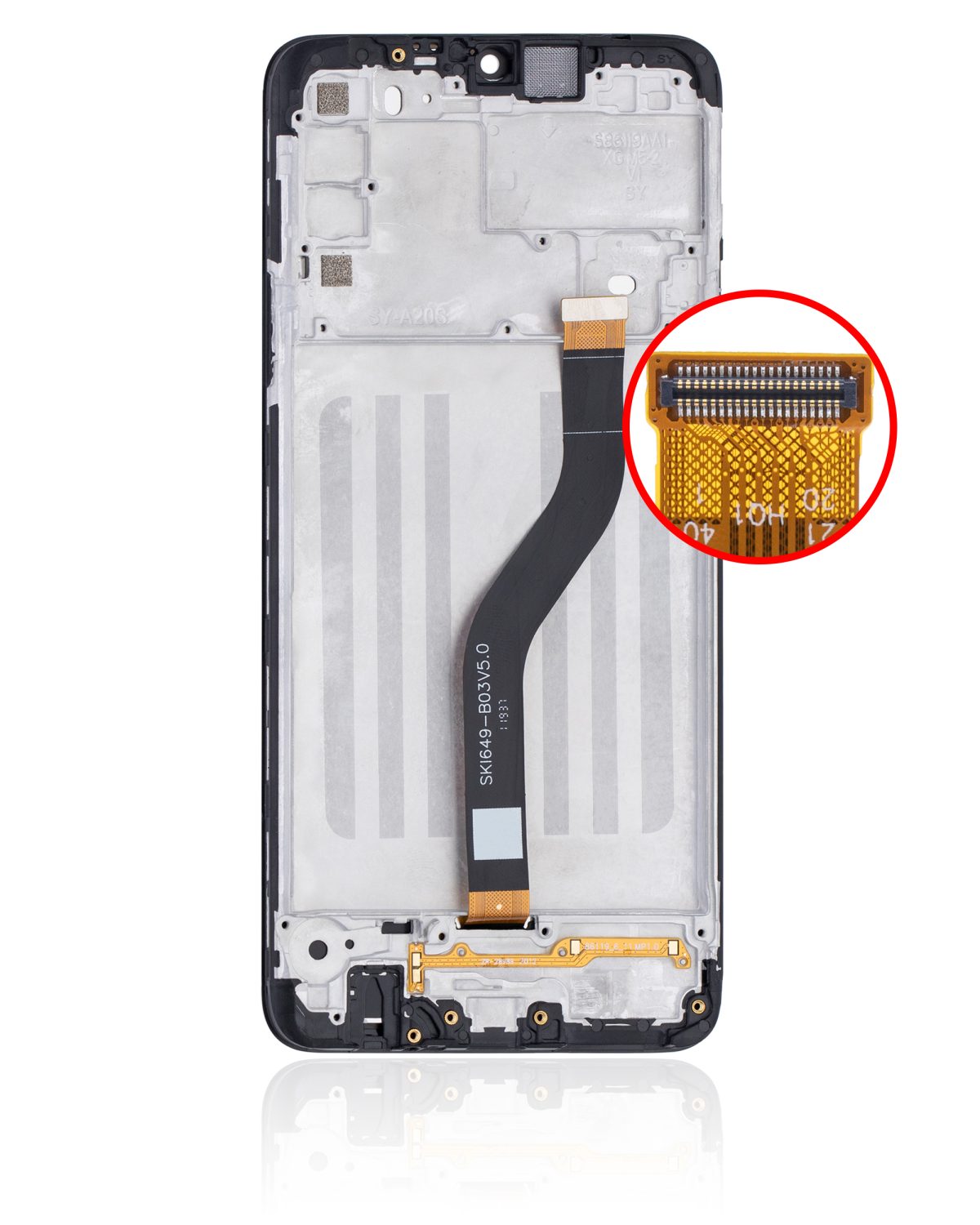 Samsung Galaxy A20s İle Uyumlu İçin Çerçeveli ekran (A207 2019) (Yan Pazar: Incell) (Tüm Renkler)  LCD Ekranı - Görsel 2