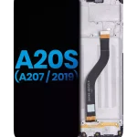 Samsung Galaxy A20 s İle Uyumlu İçin Çerçeveli ekran (A207 2019) (Yan Pazar: Incell) (Tüm Renkler)  LCD Ekranı
