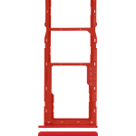 Samsung Galaxy A20s İle Uyumlu Çift Sim Kart Tepsisi s (A107 2019) A20s (A207 2019) (Kırmızı)