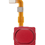 Samsung Galaxy A20s İle Uyumlu İçin Esnek (A207 2019) (Kırmızı)  Kablolu Parmak İzi Okuyucu Uyumlu