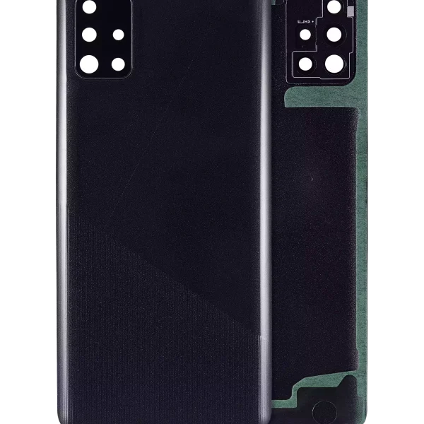 Samsung Galaxy A21 4G İle Uyumlu Arka Kapak Camı Kamera Lensiyle Uyumlu (A515 2019) (Servis Paketi) (Prizma Crush Siyah)