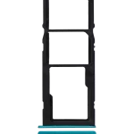 Samsung Galaxy A21 İle Uyumlu Çift Sim Kart Tepsisi (A215 2020) (Bulut Mavisi)