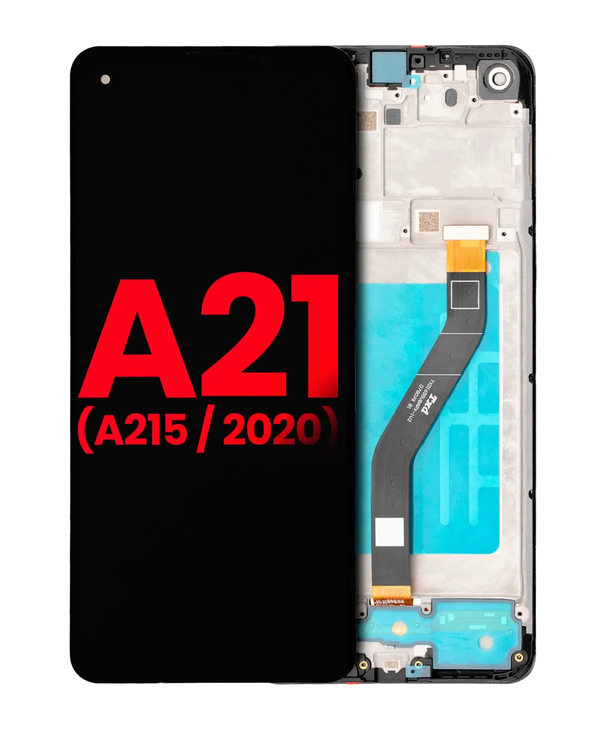 Samsung Galaxy A21 İle Uyumlu İçin Çerçeveli ekran (A215 2020) (Aftermarket Plus)  LCD Ekranı Uyumlu