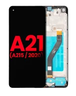 Samsung Galaxy A21 İle Uyumlu İçin Çerçeveli ekran (A215 2020) (Aftermarket Plus)  LCD Ekranı Uyumlu