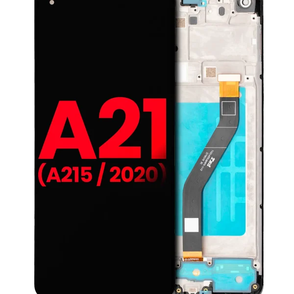 Samsung Galaxy A21 İle Uyumlu İçin Çerçeveli ekran (A215 2020) (Aftermarket Plus)  LCD Ekranı Uyumlu