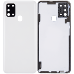 Samsung Galaxy A21s Arka İle Uyumlu Kapak Cam Kamera Lensli S (A217 2020) (Aftermarket Plus) (Beyaz) - Görsel 2