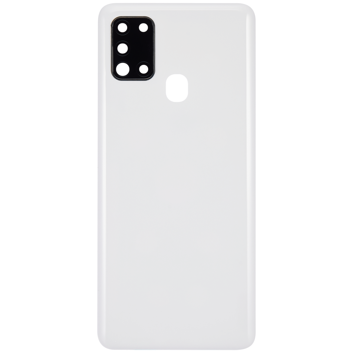Samsung Galaxy A21s Arka İle Uyumlu Kapak Cam Kamera Lensli S (A217 2020) (Aftermarket Plus) (Beyaz) - Görsel 3