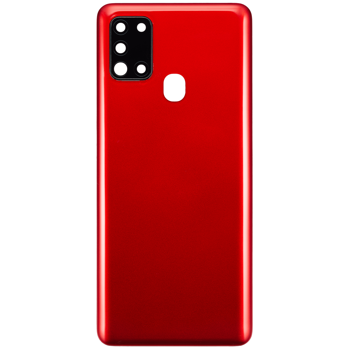 Samsung Galaxy A21s Arka İle Uyumlu Kapak Cam Kamera Lensli S (A217 2020) (Aftermarket Plus) (Kırmızı) - Görsel 3