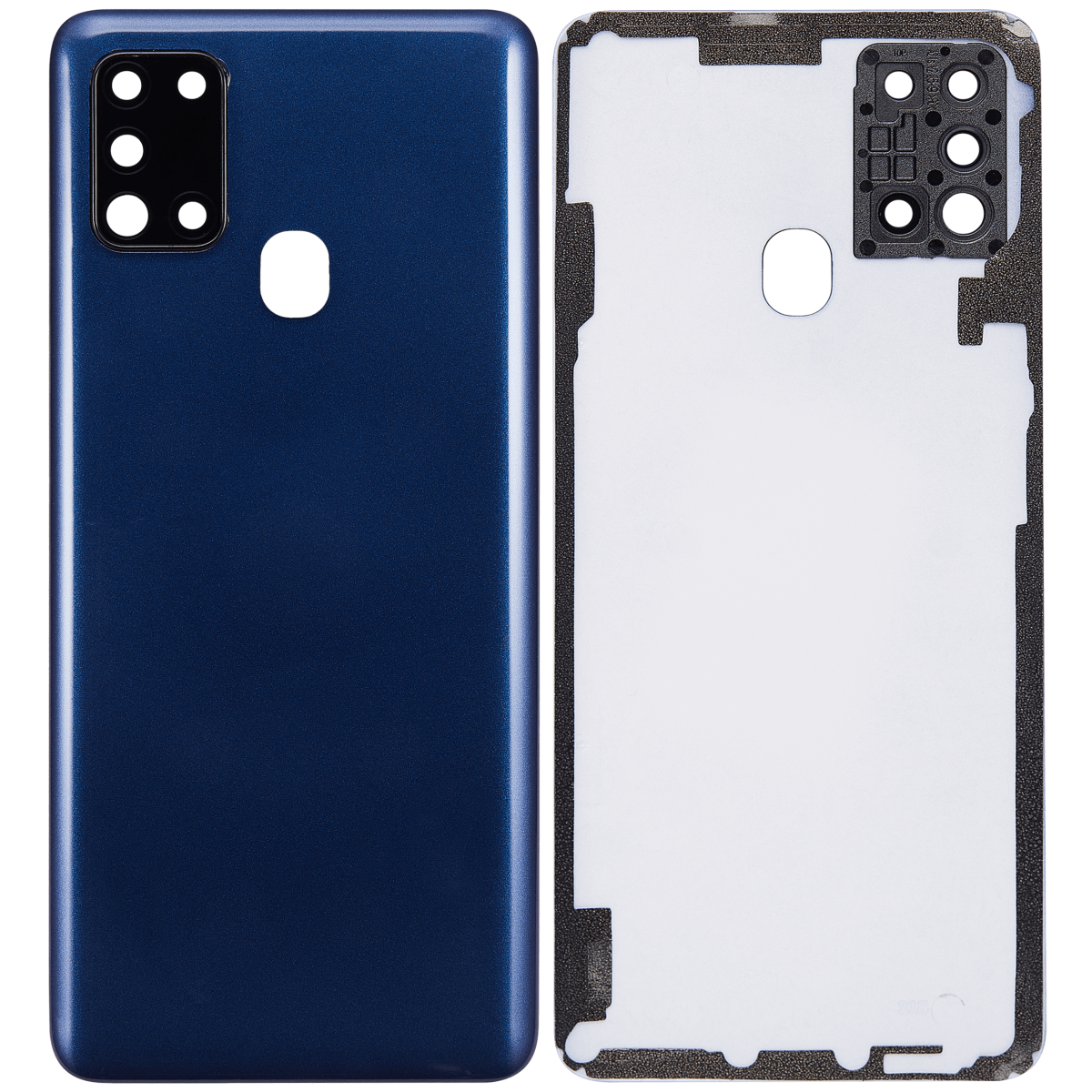 Samsung Galaxy A21s Arka İle Uyumlu Kapak Cam Kamera Lensli S (A217 2020) (Aftermarket Plus) (Mavi) - Görsel 2