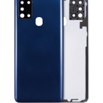 Samsung Galaxy A21s Arka İle Uyumlu Kapak Cam Kamera Lensli S (A217 2020) (Aftermarket Plus) (Mavi)