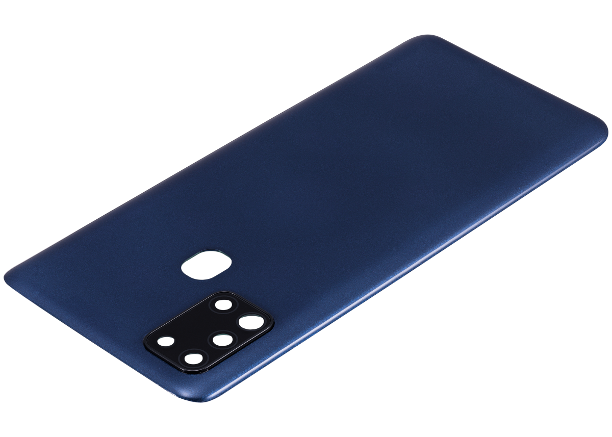 Samsung Galaxy A21s Arka İle Uyumlu Kapak Cam Kamera Lensli S (A217 2020) (Aftermarket Plus) (Mavi) - Görsel 5