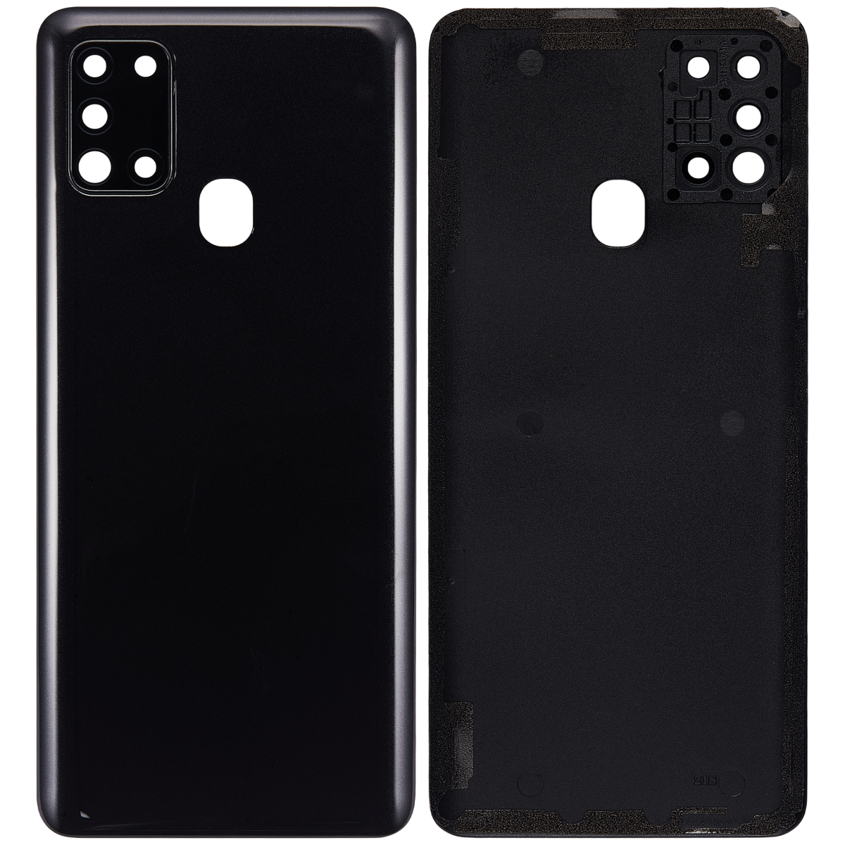 Samsung Galaxy A21s Arka İle Uyumlu Kapak Cam Kamera Lensli S (A217 2020) (Aftermarket Plus) (Siyah) - Görsel 2
