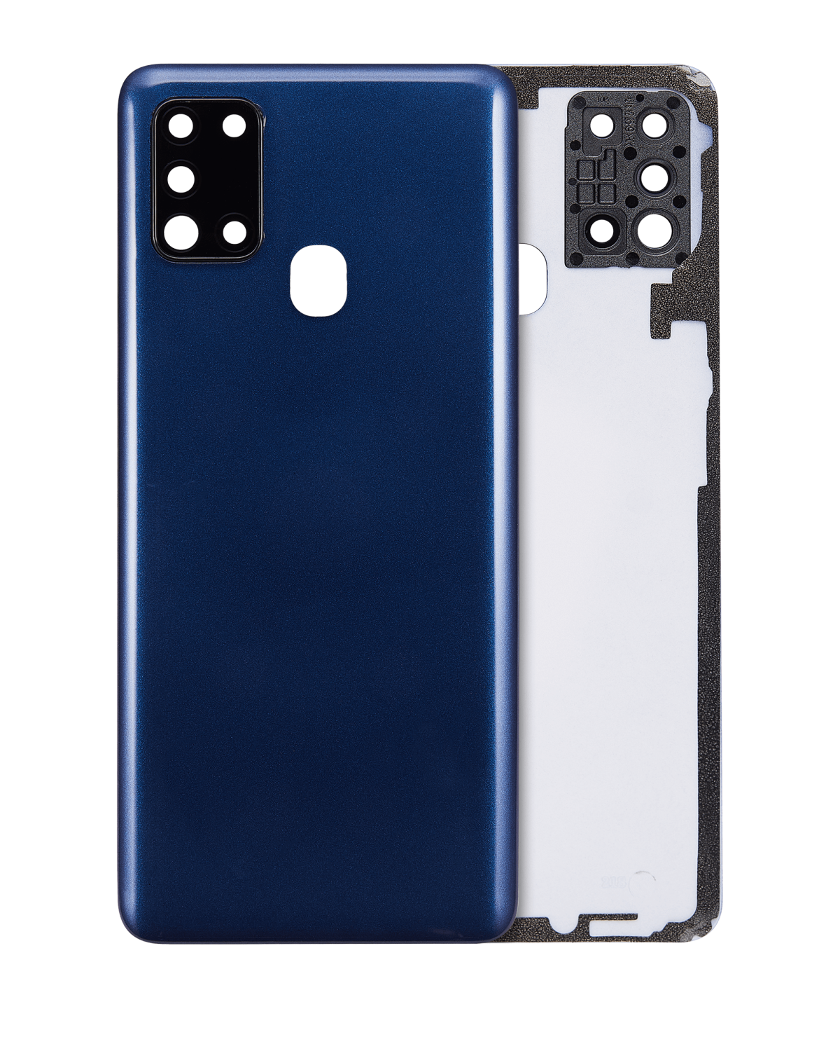 Samsung Galaxy A21s Arka İle Uyumlu Kapak Camı Kamera Lensiyle Uyumlu s (A217 2020) (Servis Paketi) (Mavi)